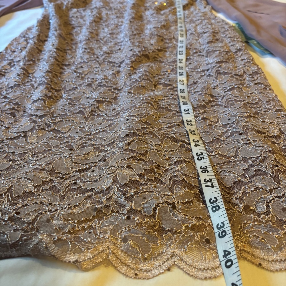 Connected Apparel NWT Womens Sz 14 Lace Overlay Sequined Cocktail Party Dress - Picture 12 of 13